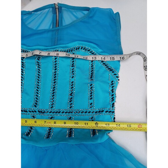 A Wish Come True Dance Leotard Adult M MA Blue Gymnastic Ballerina - Picture 7 of 9